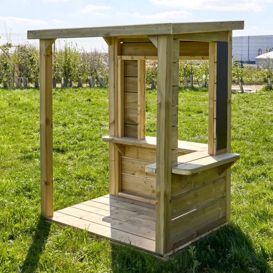 Modern Outdoor Role Play Wooden Kiosk