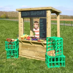 Modern Outdoor Role Play Wooden Kiosk