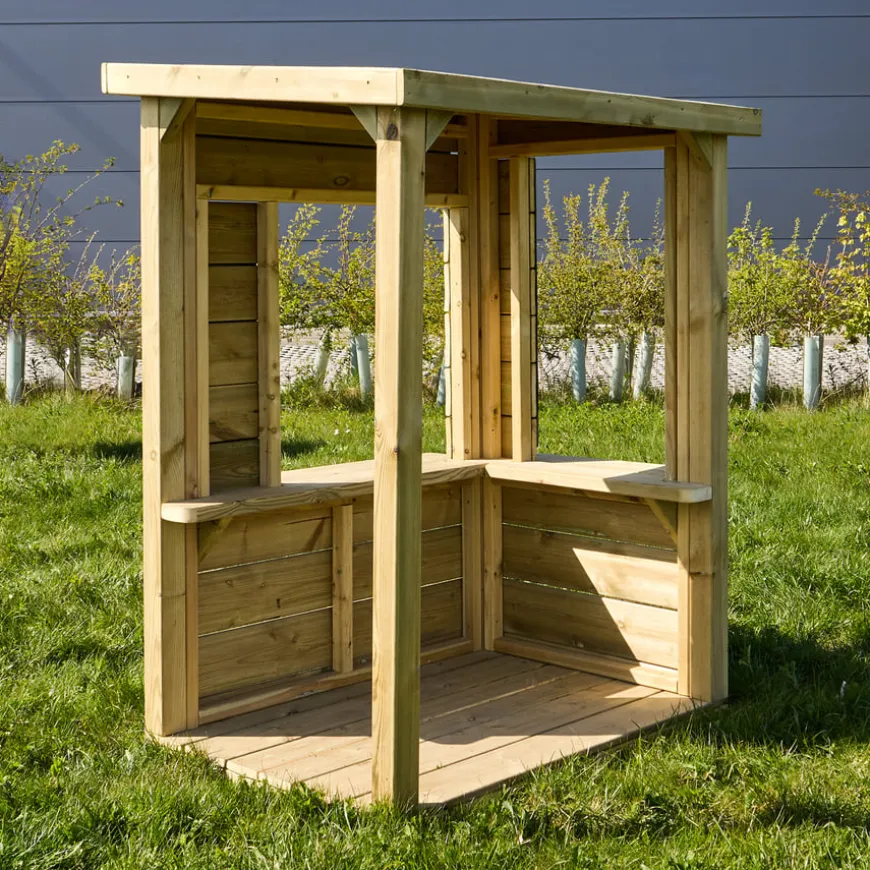 Modern Outdoor Role Play Wooden Kiosk