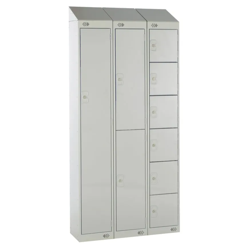Moresecure School Lockers 300mm Nest of 3