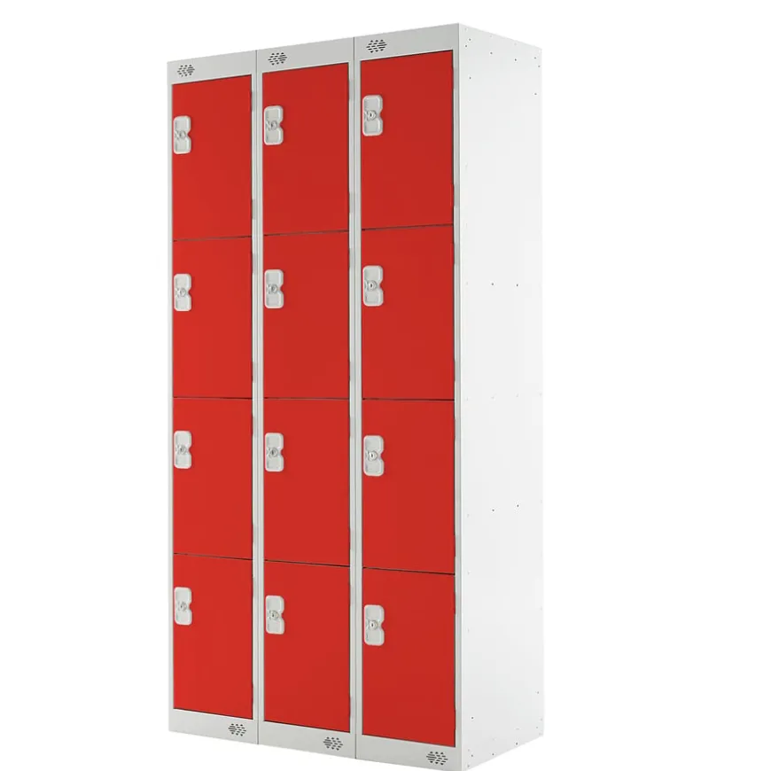 Moresecure School Lockers 300mm Nest of 3