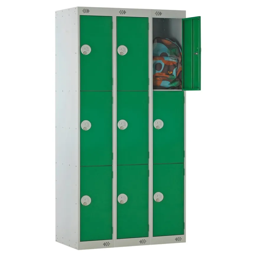 Moresecure School Lockers 300mm Nest of 3