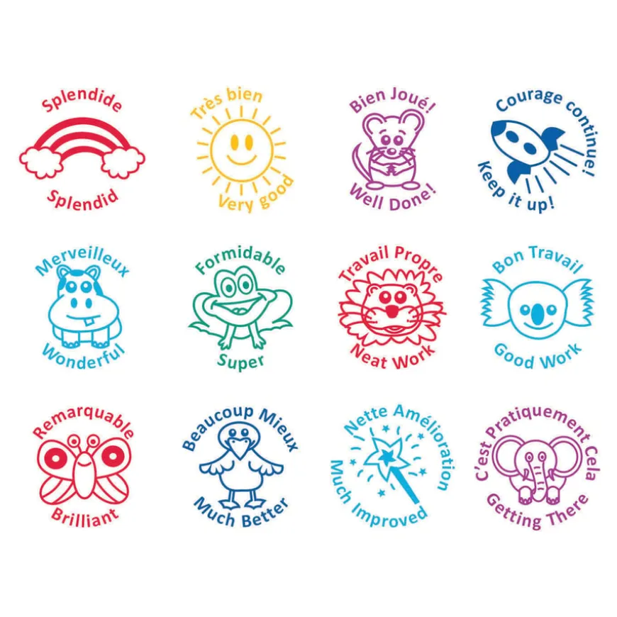Motivational Stamps with Case 12pk