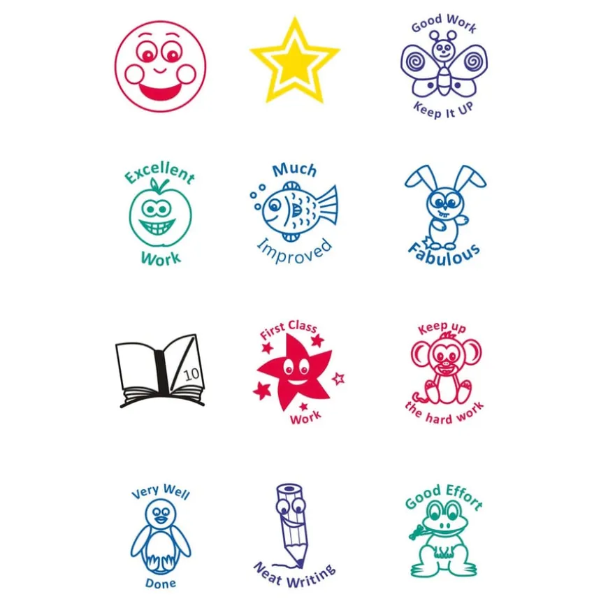Motivational Stamps with Case 12pk