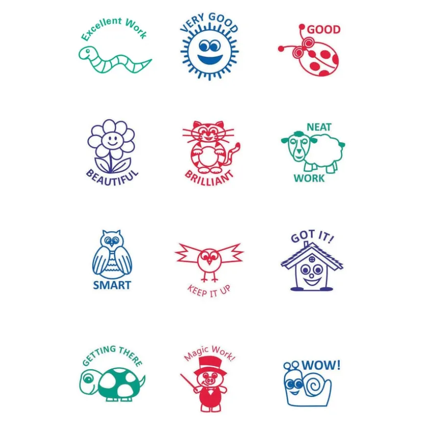 Motivational Stamps with Case 12pk