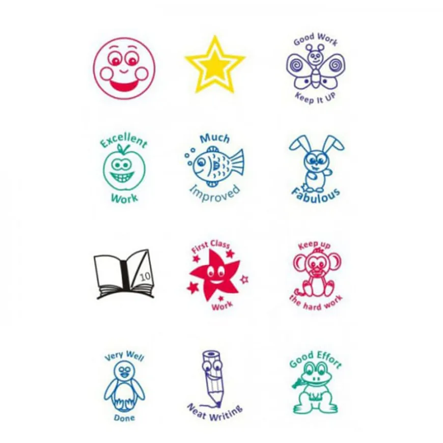 Motivational Stamps with Case 12pk