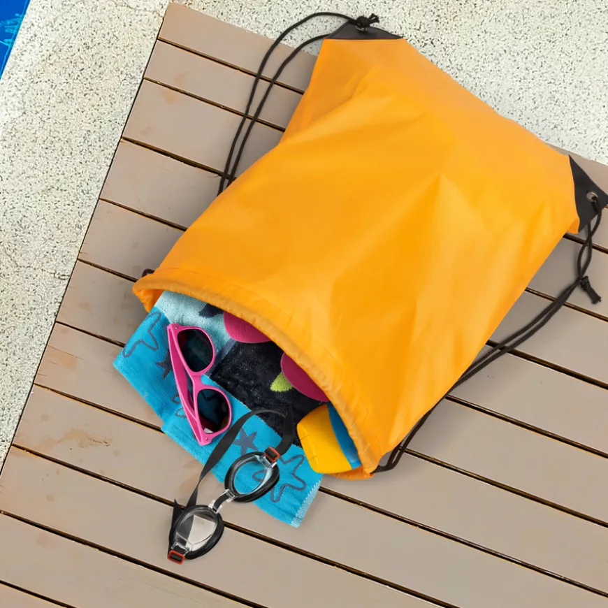 Multicoloured Drawstring Gym PE Bags 15pk