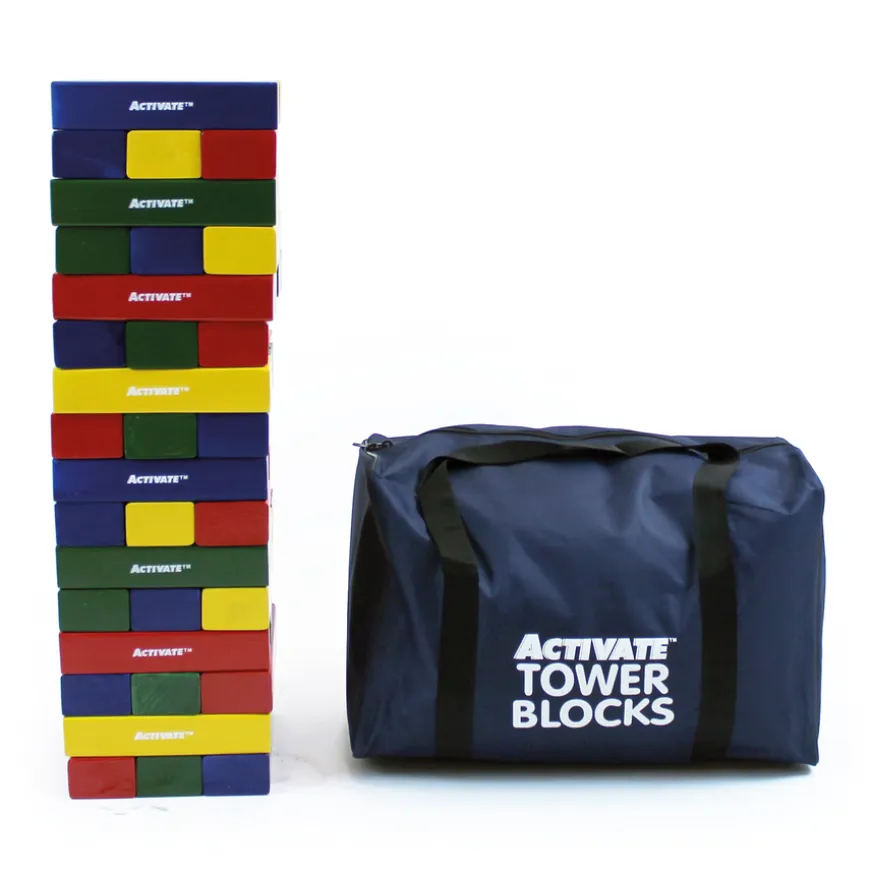 Multicoloured Tumble Tower Blocks