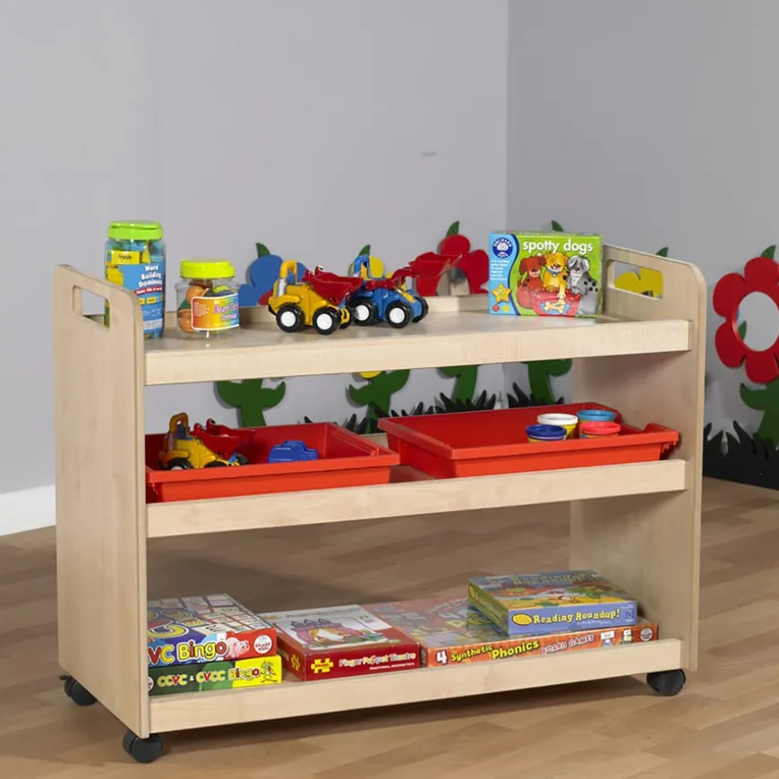 Multi Functional Wooden Trolley