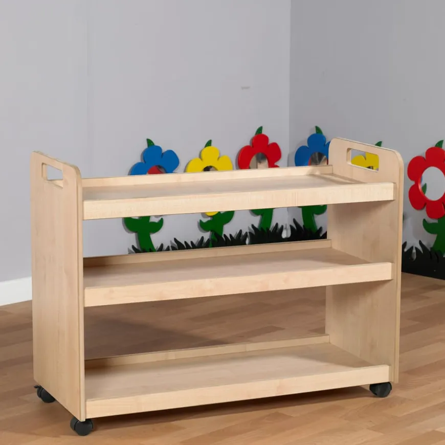 Multi Functional Wooden Trolley
