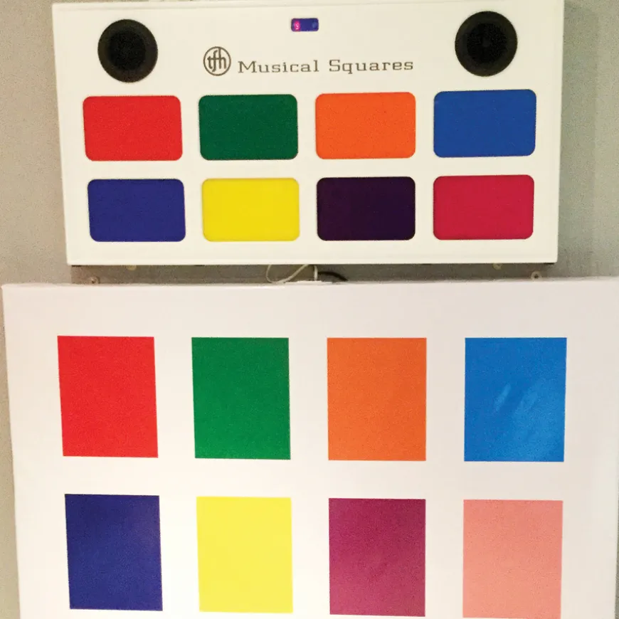 Musical Squares Wall Mat