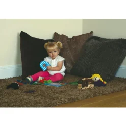Natural Shades Textured Big Cushions 3pk