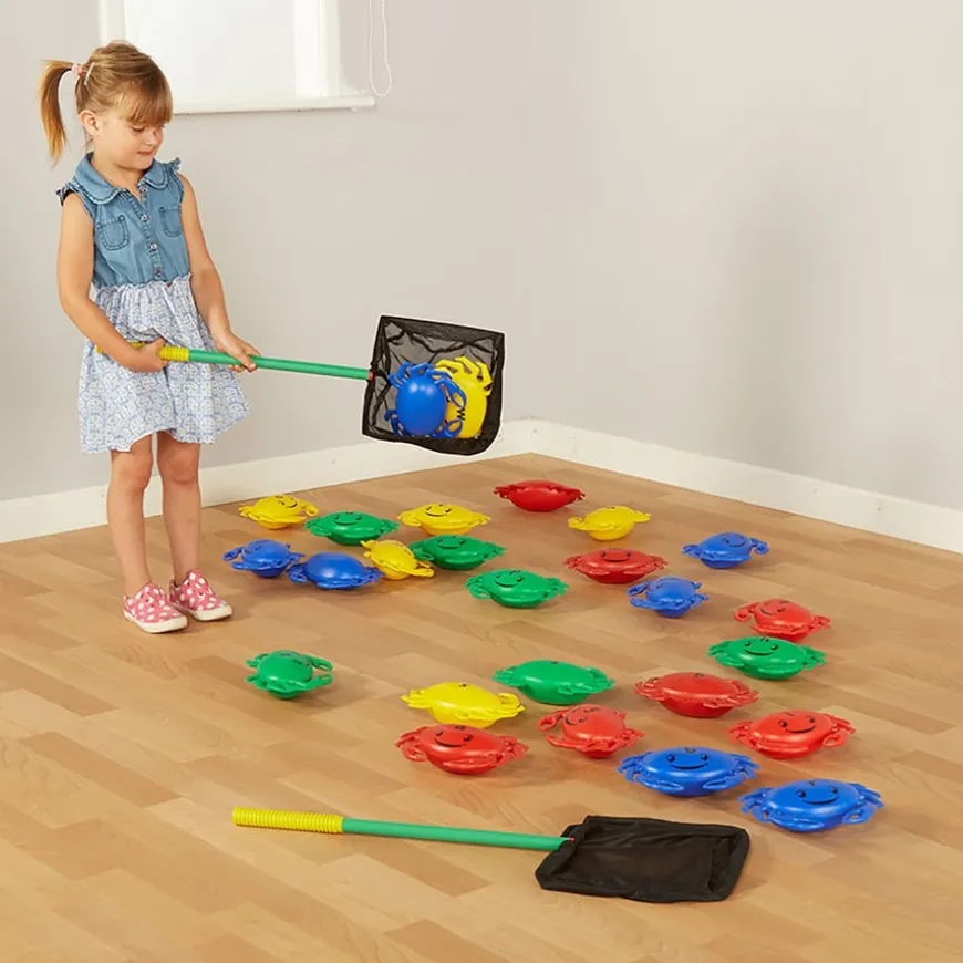 Net and Crabs Alphabet Letter Fishing Recycled Set 28pcs