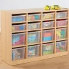 Open Storage Unit with 16 Compartments