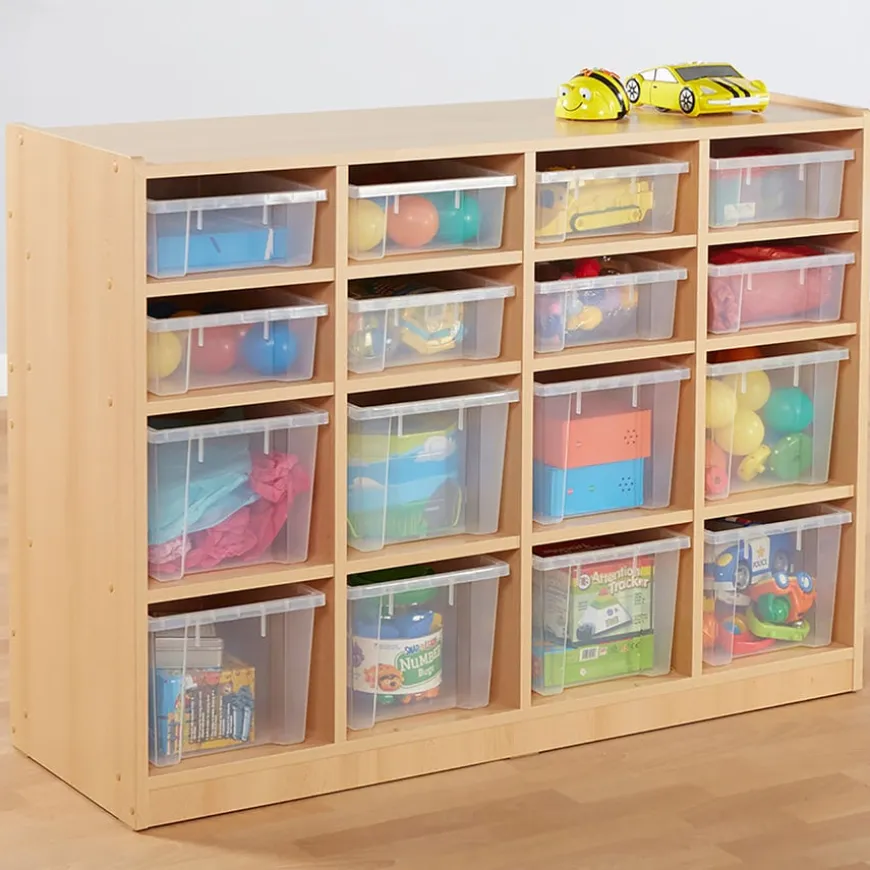 Open Storage Unit with 16 Compartments