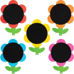Outdoor Mark Making Chalkboard Daisies
