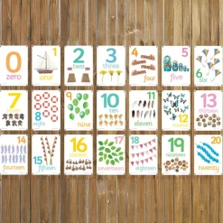 Outdoor Number 0-20 Photo Boards 21pk