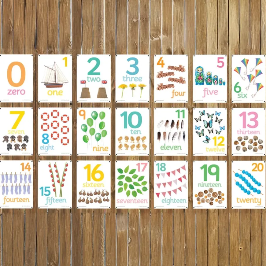 Outdoor Number 0-20 Photo Boards 21pk