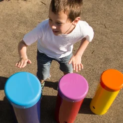 Outdoor Rainbow Samba Drums 5pk