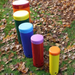 Outdoor Rainbow Samba Drums 5pk