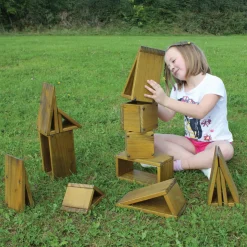 Outdoor Wooden Hollow Blocks 27pcs