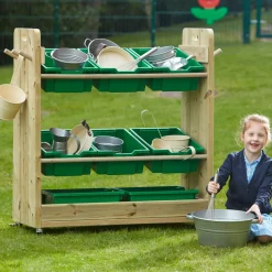 Outdoor Wooden Loose Parts Trolley