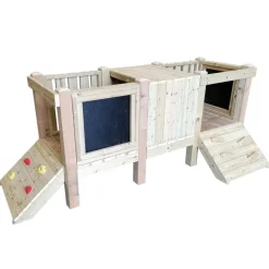 Outdoor Wooden Medium Adventure Unit with Tunnel