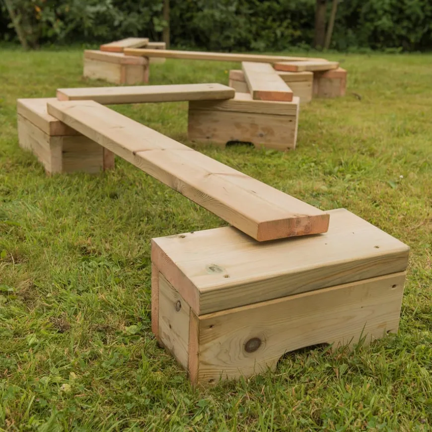 Outdoor Wooden Mini Adventure Trail 14pcs