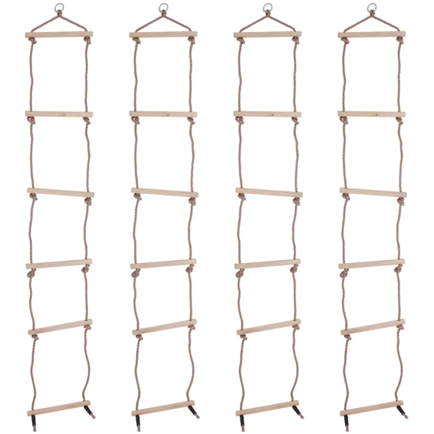 Outdoor Wooden Rope Ladder