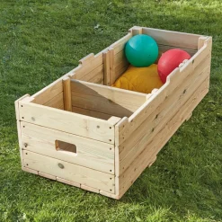 Outdoor Wooden Storage Bench