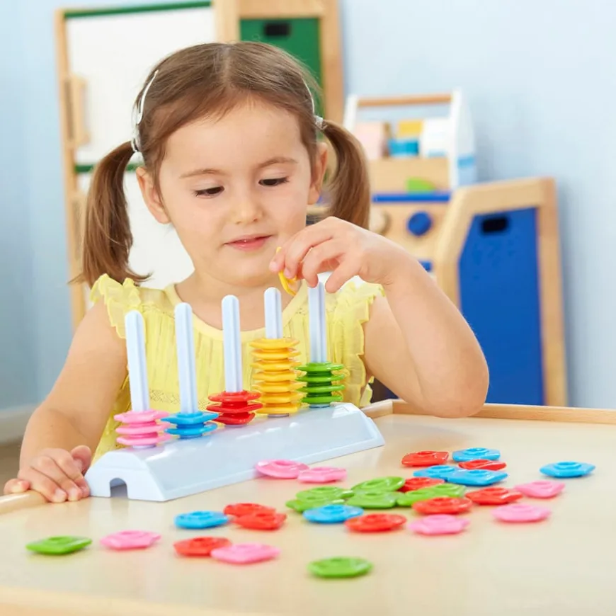 Pair of Colour and Shape Sorting Abacuses 126pcs