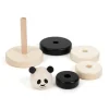 Panda Black & White Wooden Stacker