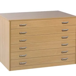 Paper Storage Six Drawer Unit H780 x W750 x L1015mm