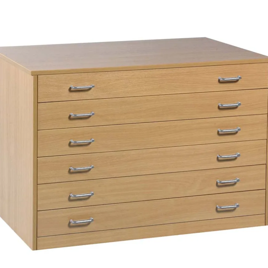 Paper Storage Six Drawer Unit H780 x W750 x L1015mm