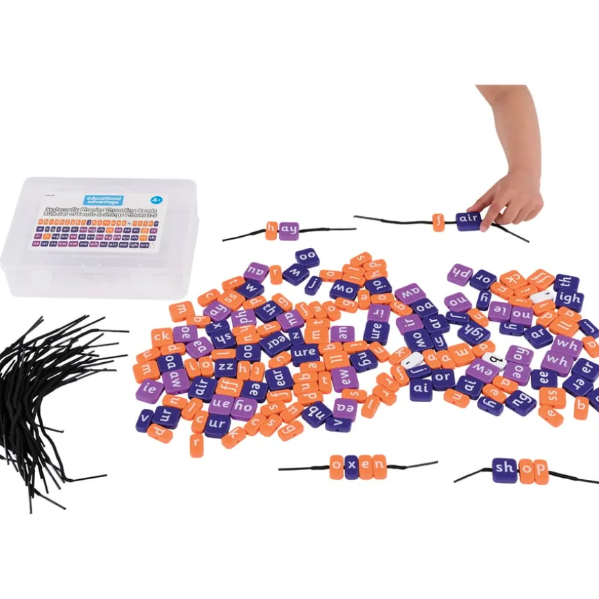 Phonics Threading Beads High Frequency Words Set