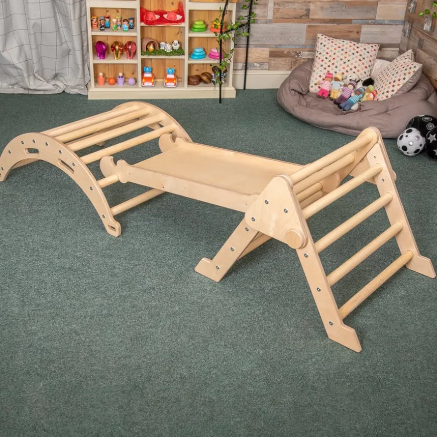 Pikler Inspired Nursery Play Triangle Natural