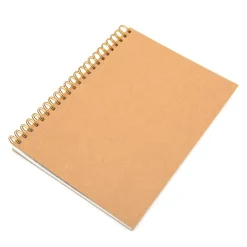 Pisces Hdbk ECO Kraft Cover Spiral Sketchbook A4 140gsm 5pk