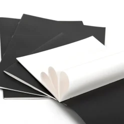 Pisces Laminated Cover Sketchbooks Matt Black A4 120gsm 40pk