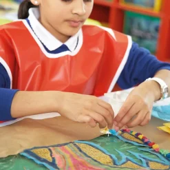 Plain Red PVC Waterproof Easy-on Tabards