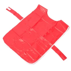 Plain Red PVC Waterproof Easy-on Tabards