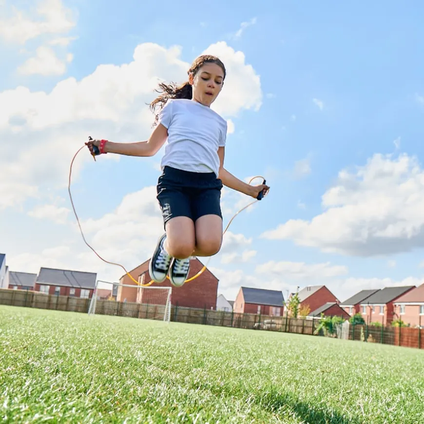 Plastic Coloured Skipping Ropes 6pk