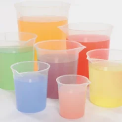 Plastic Graduated Measuring Beaker Set 7pk