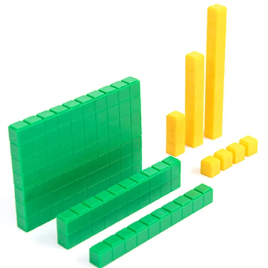 Plastic Interlocking Base Ten Set 121pcs