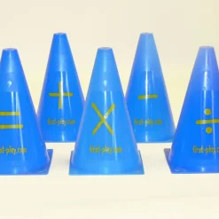 Plastic Maths Operations Cones 5pcs
