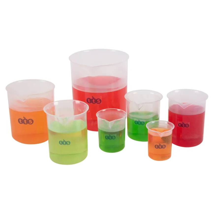 Plastic Measuring Beakers, Cylinders and Jugs Class Set 17pk