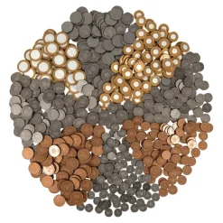 Plastic Play Money Coins
