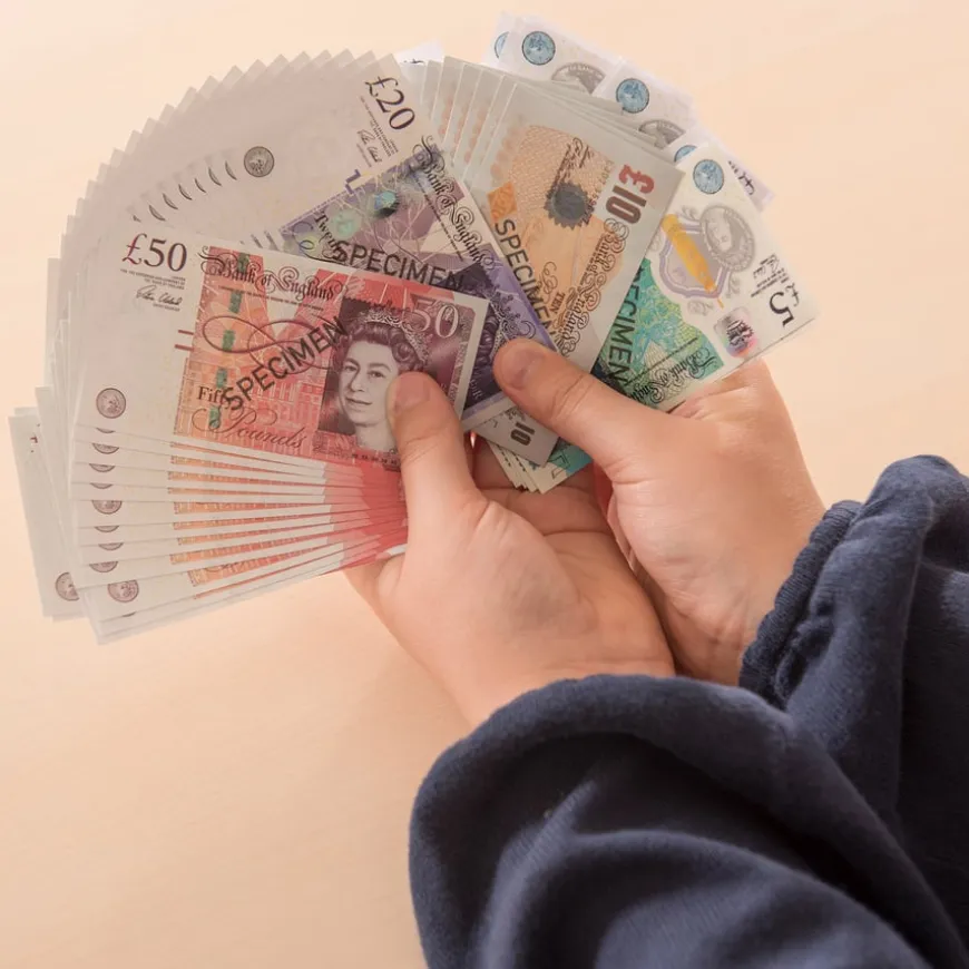 Play Money Sterling Notes 50pk