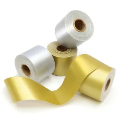 Poster Paper Border Rolls Metallic Assorted 50mm x 50m 4pk