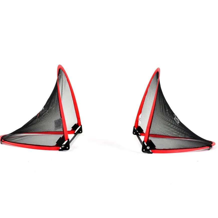 Precision Pop-Up Football Goals Pair 80 x 110cm