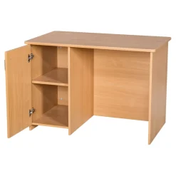 Premium Teacher's Desks With locking Cupboard Beech